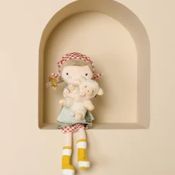 LITTLE DUTCH Kuschelpuppe Bäuerin Rosa mit Schaf*Kinder Puppen & Puppenwagen|Kuscheltiere