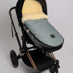 KAISER Lammfell Fußsack LOVE THE NATURE Slit Green*Kinder Kinderwagen Zubehör