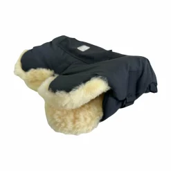 KAISER Lammfell-Handwärmer BIG Schwarz*Kinder Kinderwagen Zubehör