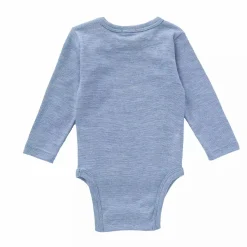People Wear Organic Langarmbody Baumwolle/Wolle/Seide blau* Bodys