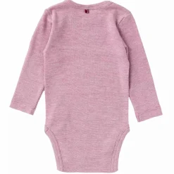 People Wear Organic Langarmbody Baumwolle/Wolle/Seide rosa* Bodys