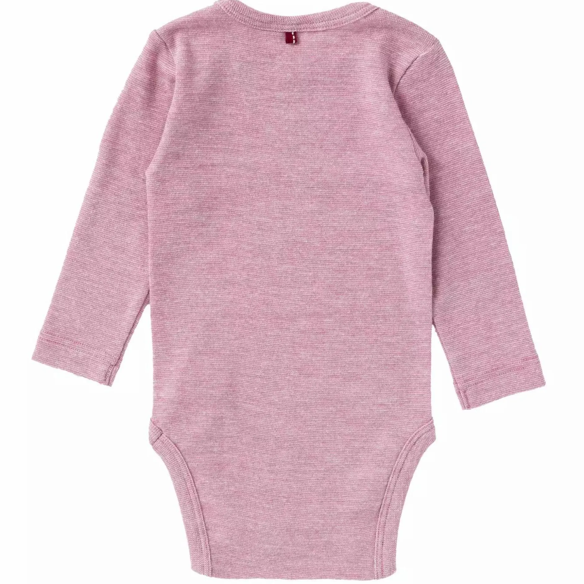 People Wear Organic Langarmbody Baumwolle/Wolle/Seide rosa* Bodys