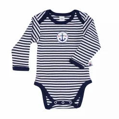 Hansekind Langarmbody gestreift Gr. 74-80* Bodys