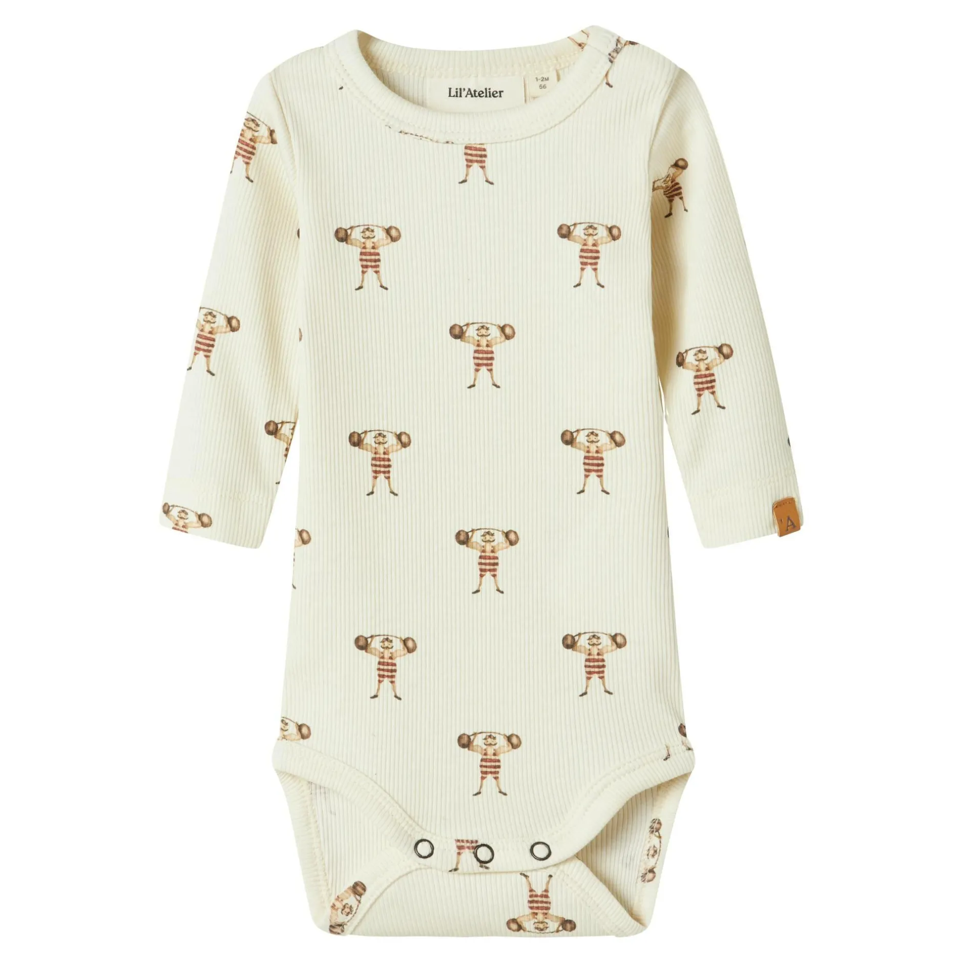 Lil' Atelier Langarmbody Gewichtheber* Bodys