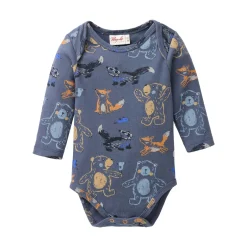 People Wear Organic Langarmbody Waldtiere* Bodys