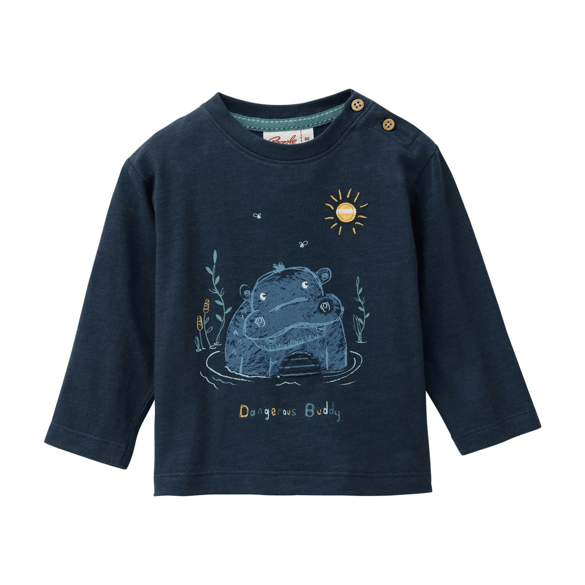 People Wear Organic Langarmshirt Hippo* Oberteile