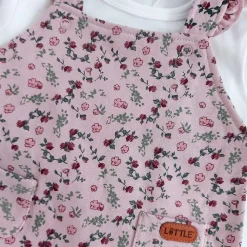 LITTLE Latzhose und Shirt Winter Flower* Hosen
