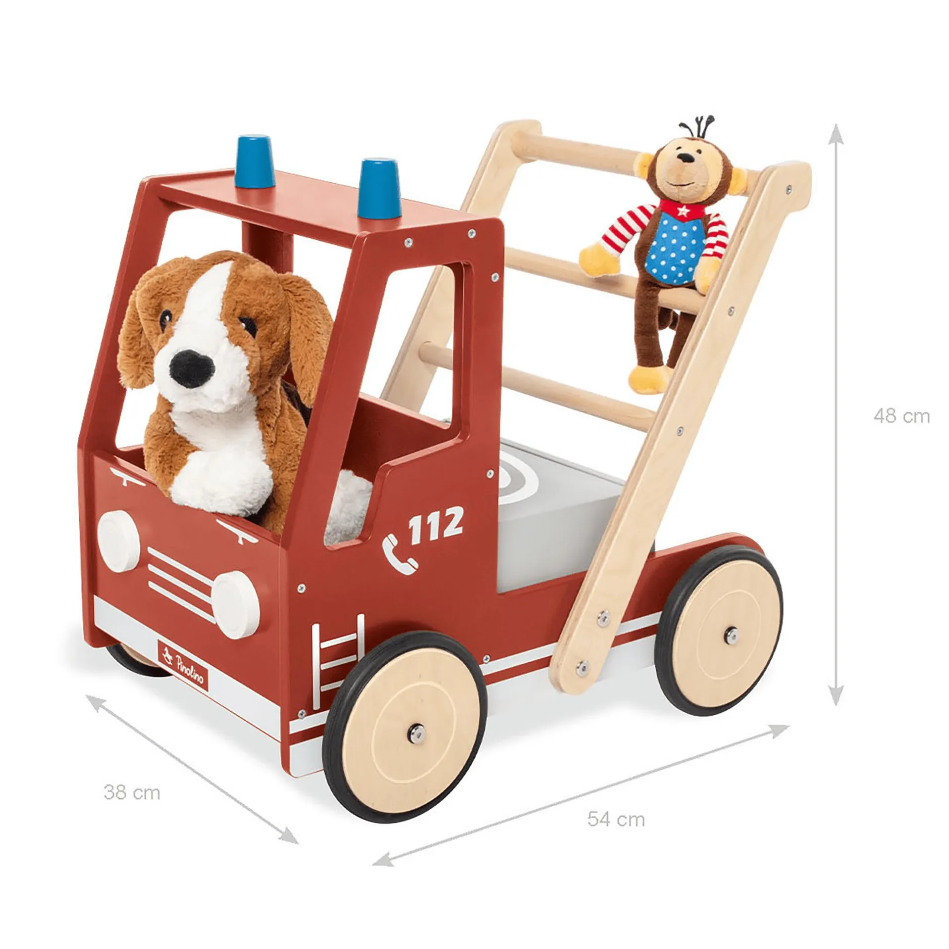 Pinolino Lauflernwagen Feuerwehrauto Fred*Kinder Lauflernwagen