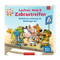 COPPENRATH Laufrad, Helm & Zebrastreifen – Die Lieben Sieben: Verkehrserziehung im Kindergarten*Kinder Kinderbücher