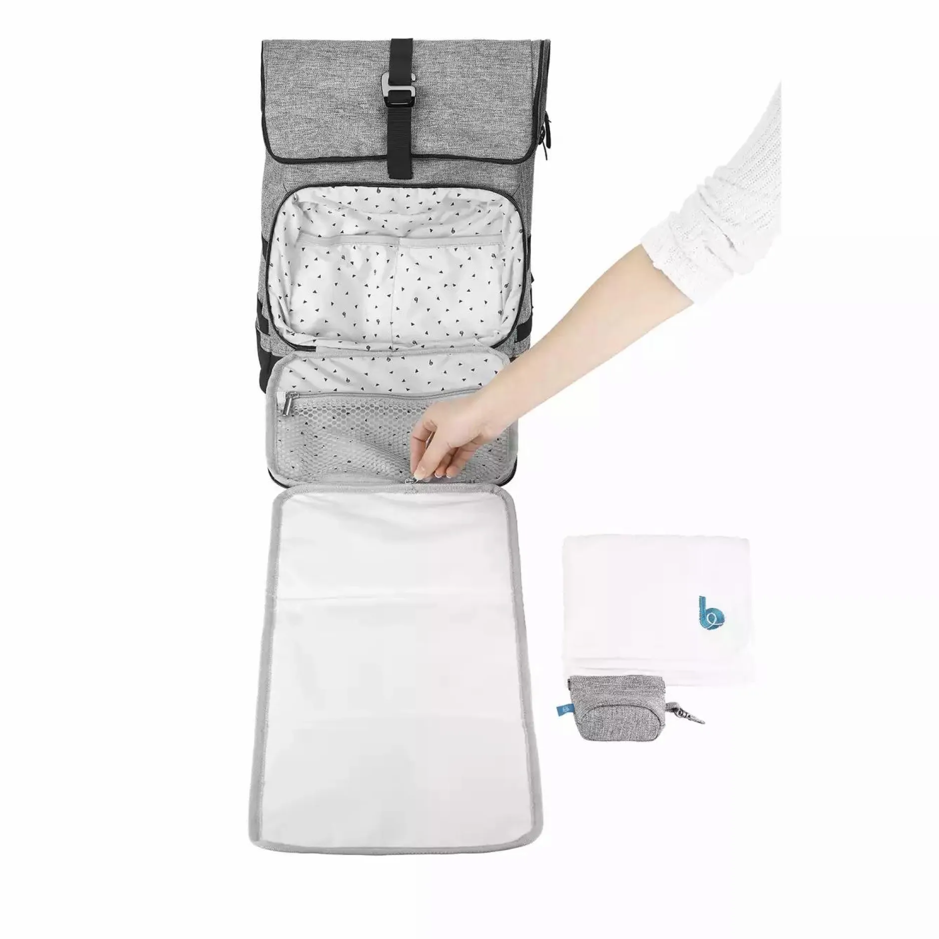 babymoov LE Sancy Rucksack Smokey* Wickelrucksäcke