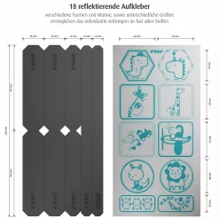 reer LightReflex Reflektorsticker Set*Kinder Kinderwagen Zubehör