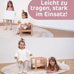 babybay Littlefoot babycube Schiefer*Kinder Lerntürme|Kindersitzgruppen