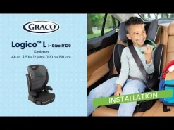 GRACO Logico L i-Size Midnight*Kinder Kindersitze 15-36 Kg, Gruppe 2/3