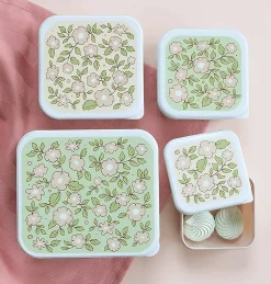 Lovely Company Luchbox 4er-Set Blumen* Nahrungsbehälter