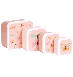 Lovely Company Luchbox 4er-Set Schmetterlinge* Nahrungsbehälter