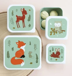 Lovely Company Luchbox 4er-Set Waldfreunde* Nahrungsbehälter