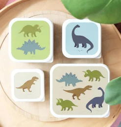 Lovely Company Lunchbox 4er-Set Dinosaurier* Nahrungsbehälter