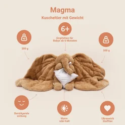 MEMBANTU Magma Kuscheltier mit Gewicht* Kuscheltiere