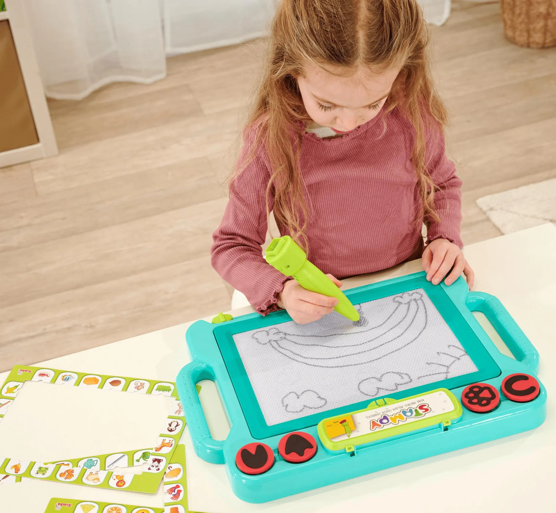 Simba Maltafel Stampy*Kinder Lernspielzeug|Malen & Kneten