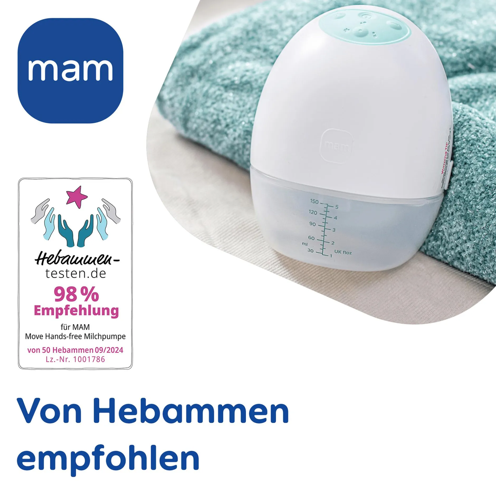 MAM Move Hands-free Milchpumpe* Stillzeit & Rückbildung