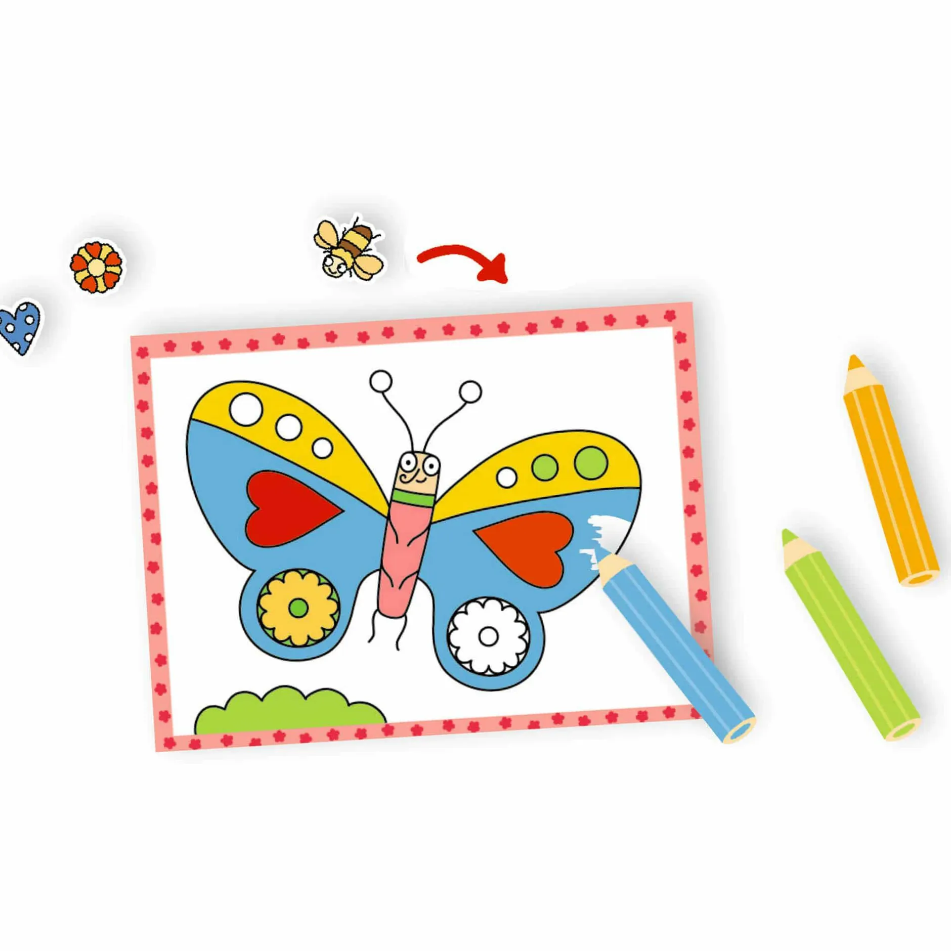 COPPENRATH Mein bunter Krabbeltier-Bastelblock*Kinder Malen & Kneten|Kinderbücher