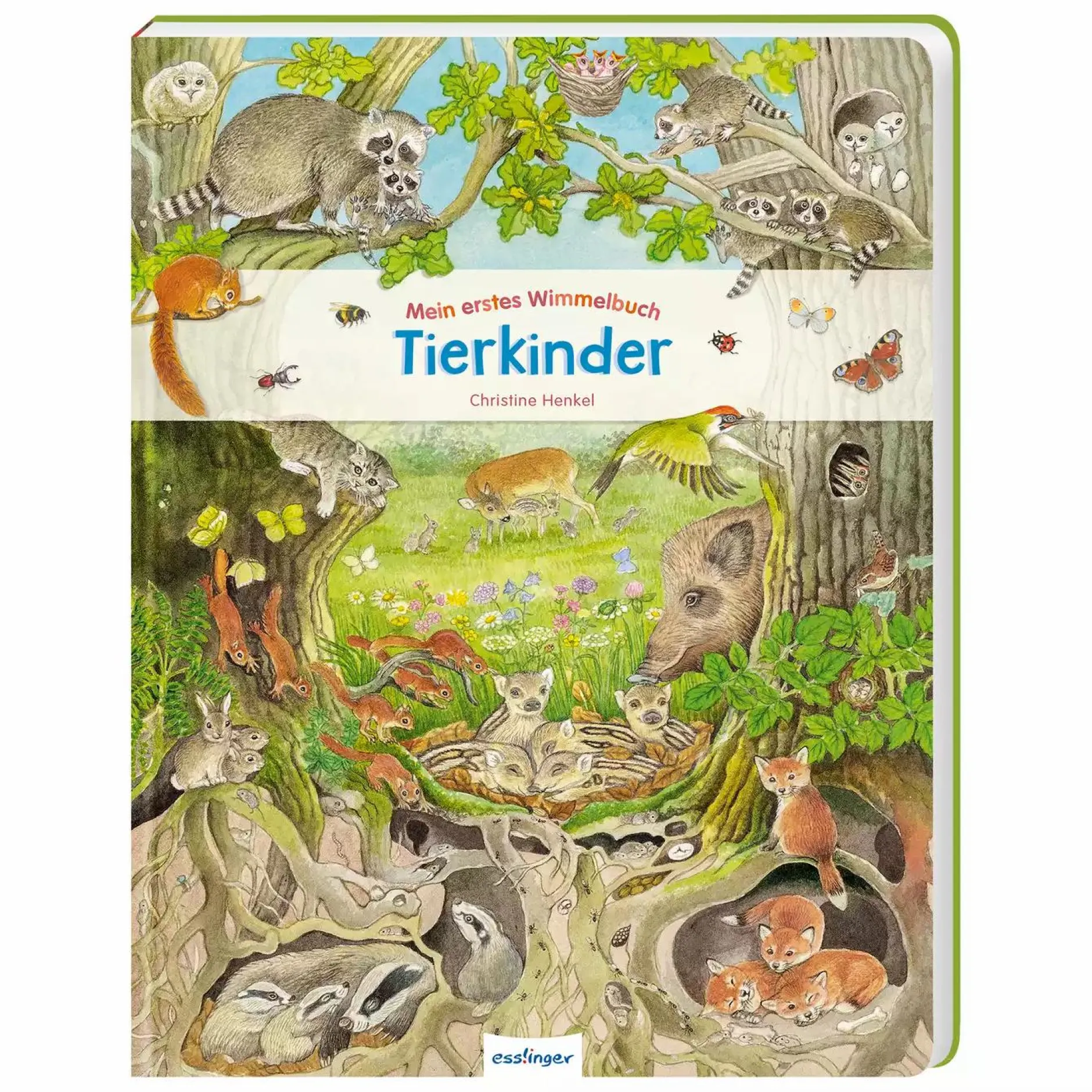 ess!inger Mein erstes Wimmelbuch: Tierkinder*Kinder Kinderbücher|Spielzeug Ab 3 Jahren
