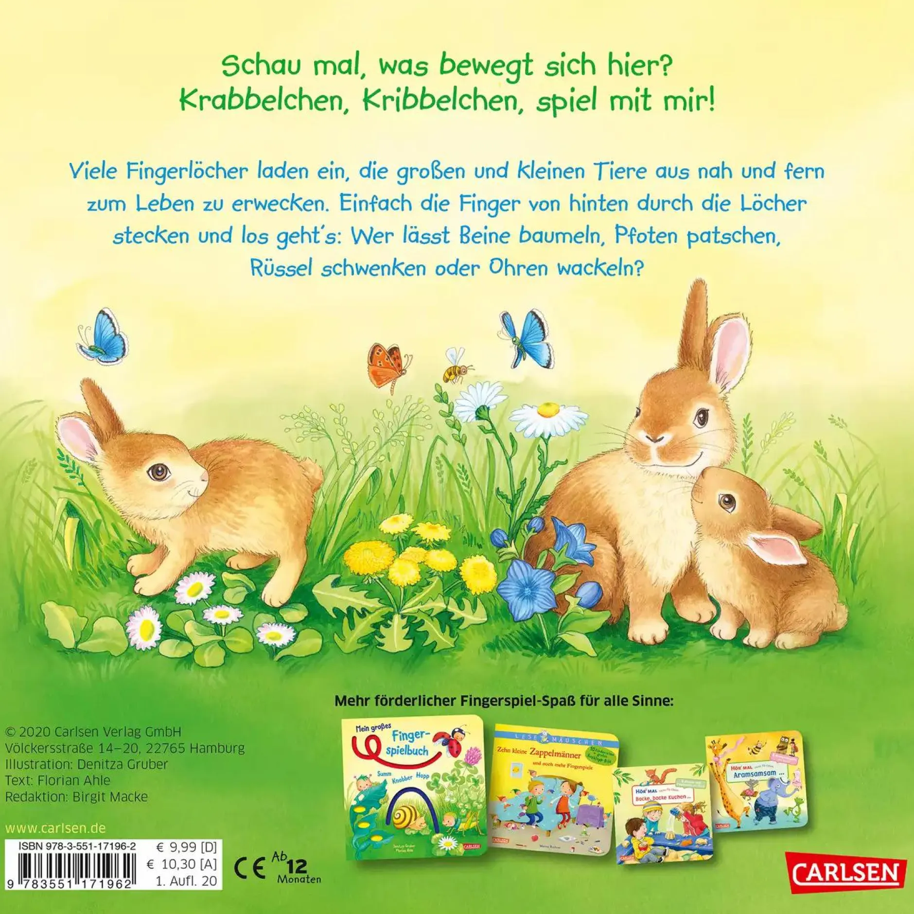 CARLSEN Mein großes Fingerspielbuch*Kinder Kinderbücher
