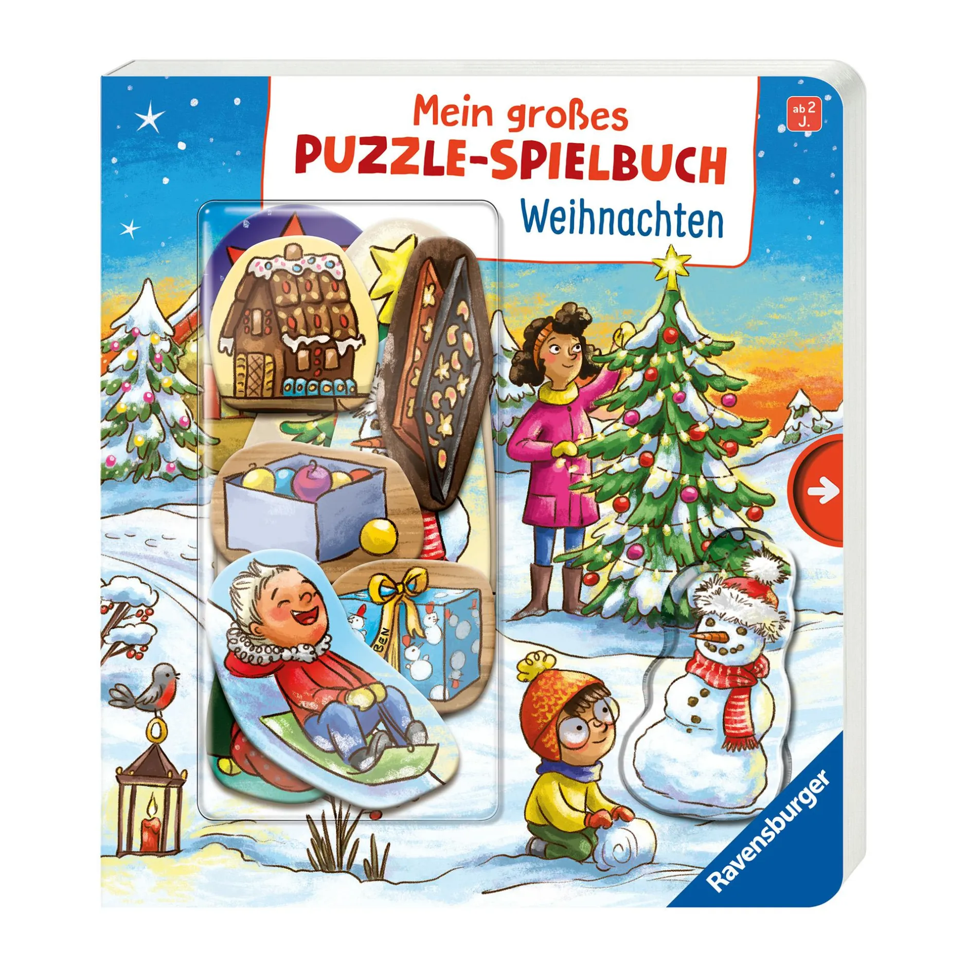 Ravensburger Mein großes Puzzle-Spielbuch: Weihnachten*Kinder Lernspielzeug|Holzspielzeug