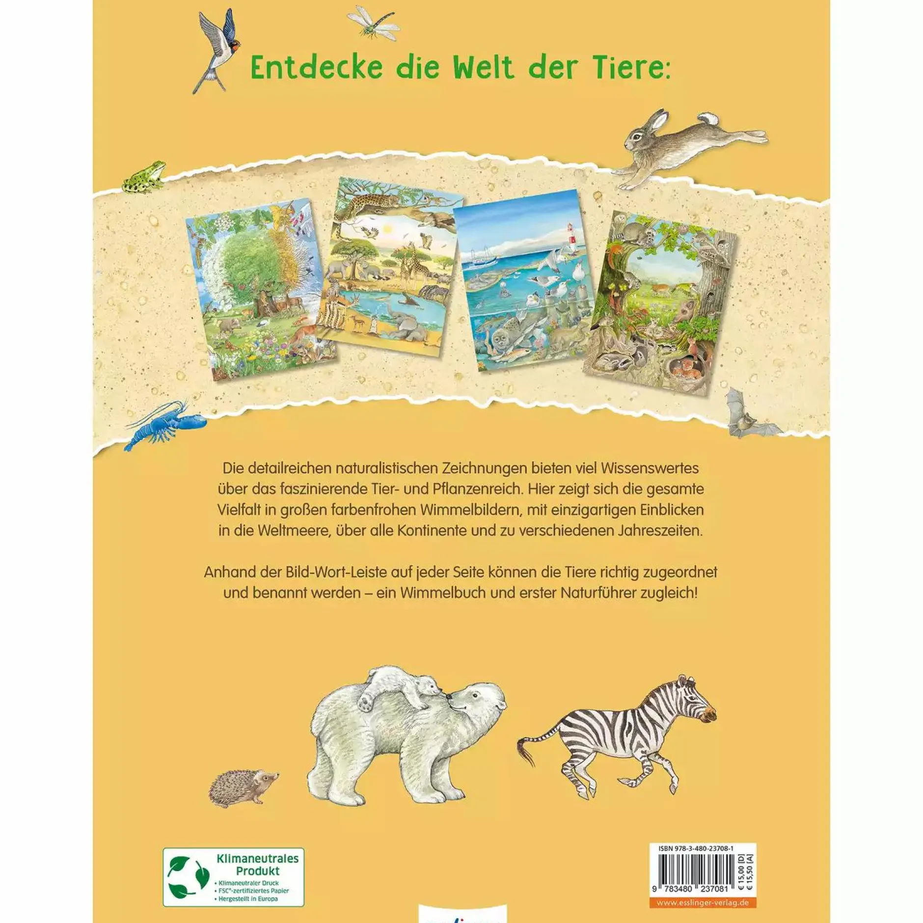 THIENEMANN Mein großes Tiere-Wimmelbuch*Kinder Kinderbücher|Spielzeug Ab 3 Jahren