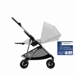 cybex Melio Fog Grey*Kinder Kombi-Kinderwagen