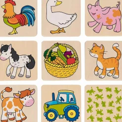 goki Memospiel Bauernhof*Kinder Lernspielzeug|Spielzeug Ab 3 Jahren