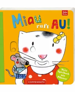 COPPENRATH Miau ruft AU - Mein Spielbuch mit Pflaster*Kinder Kinderbücher|Spielzeug Ab 2 Jahre