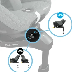 MAXI-COSI Mica 360 Pro Authentic Grey*Kinder Reboarder 0-18 Kg, Gruppe 0+/1
