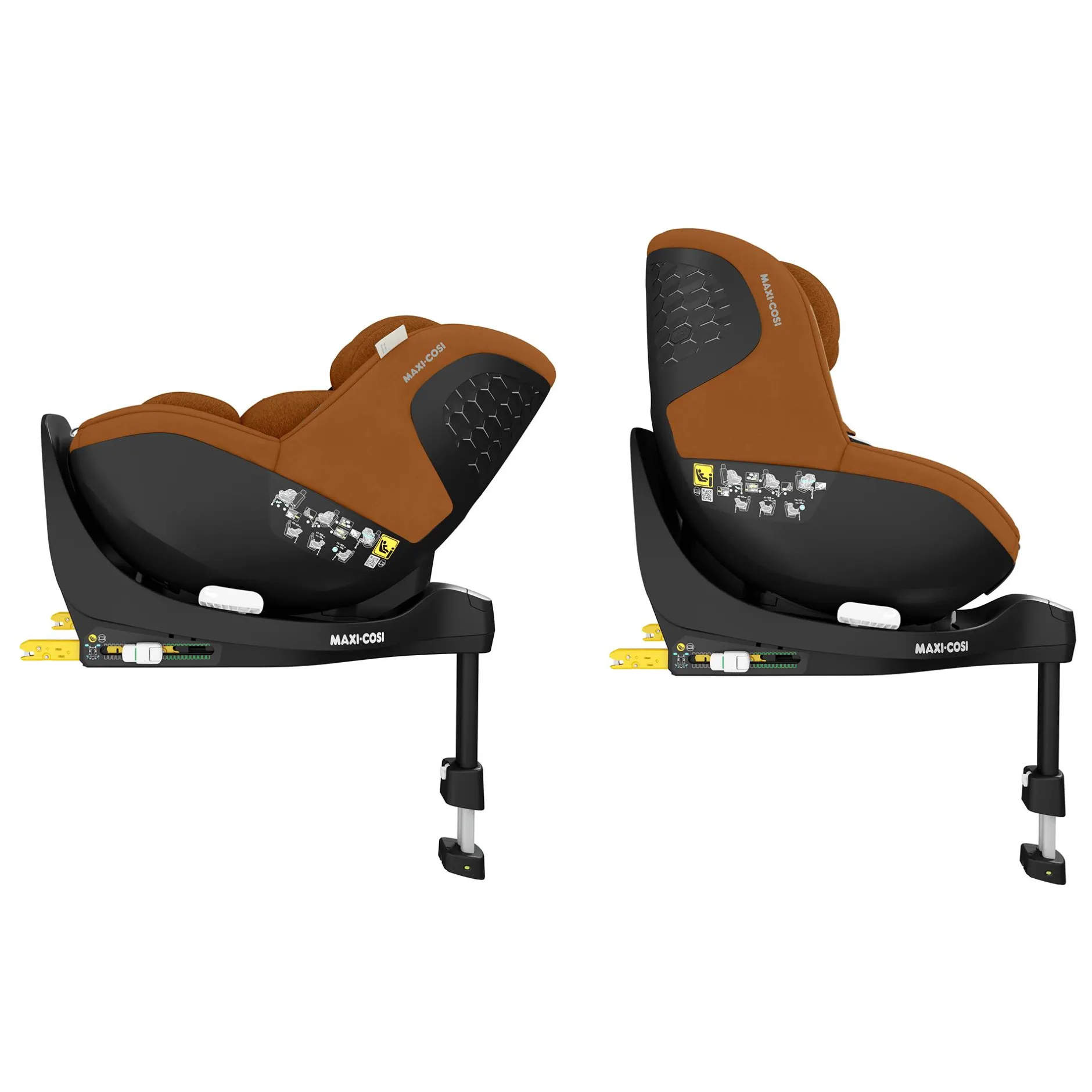 MAXI-COSI Mica Pro Eco i-Size Authentic Cognac*Kinder Kindersitze Isofix|Reboarder 0-18 Kg, Gruppe 0+/1
