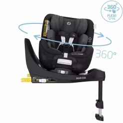 MAXI-COSI Mica Pro Eco i-Size Authentic Black*Kinder Kindersitze Isofix|Reboarder 0-18 Kg, Gruppe 0+/1