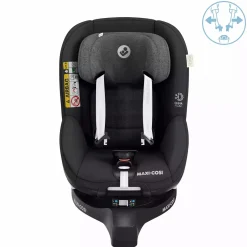 MAXI-COSI Mica Pro Eco i-Size Authentic Black*Kinder Kindersitze Isofix|Reboarder 0-18 Kg, Gruppe 0+/1