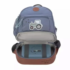 Lu00c4SSIG Mini Backpack Adventure Traktor Blue Denim*Kinder Kinderrucksäcke