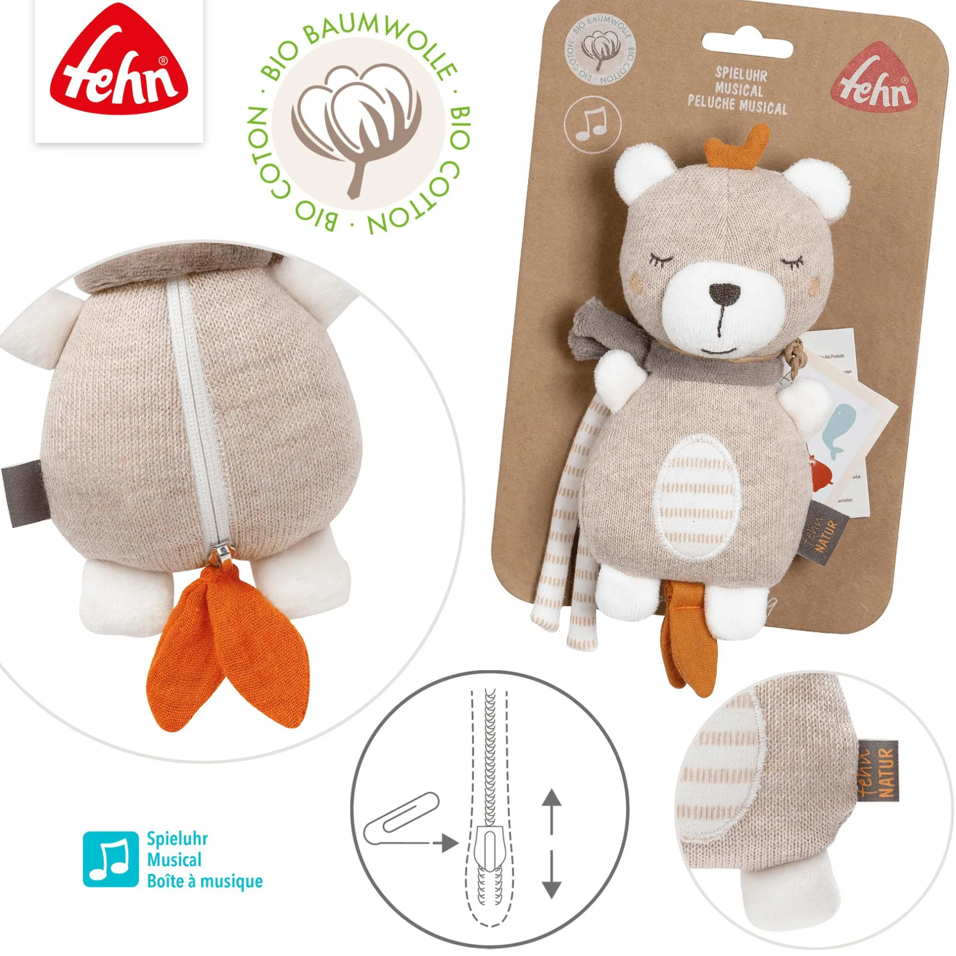 fehn Mini-Spieluhr Teddy* Spieluhren