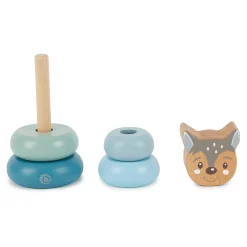 bieco Mini-Stapelturm Reh*Kinder Lernspielzeug|Holzspielzeug