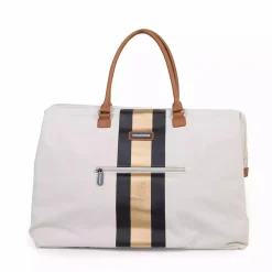 CHILDHOME Mommy Bag Wickeltasche Canvas Off White Stripes* Wickeltaschen