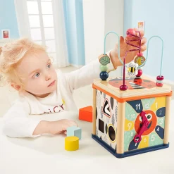 TOPBRIGHT Motorikwürfel*Kinder Holzspielzeug
