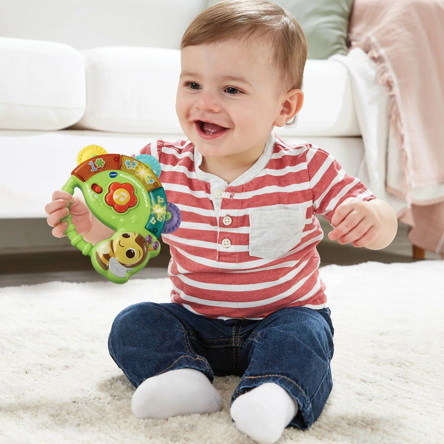 vtech Musikbienen-Tamburin*Kinder Lernspielzeug|Elektronisches Spielzeug