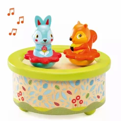 DJECO Musikuhr Freunde Melodie*Kinder Holzspielzeug