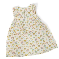 LITTLE ONE Musselin Kleid Regenbogen* Festliche Kleidung