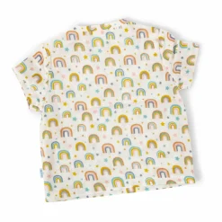 LITTLE ONE Musselin T-Shirt Regenbogen* Oberteile