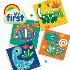 SES CREATIVE My first - Knetaufgabenkarten Dinos*Kinder Malen & Kneten