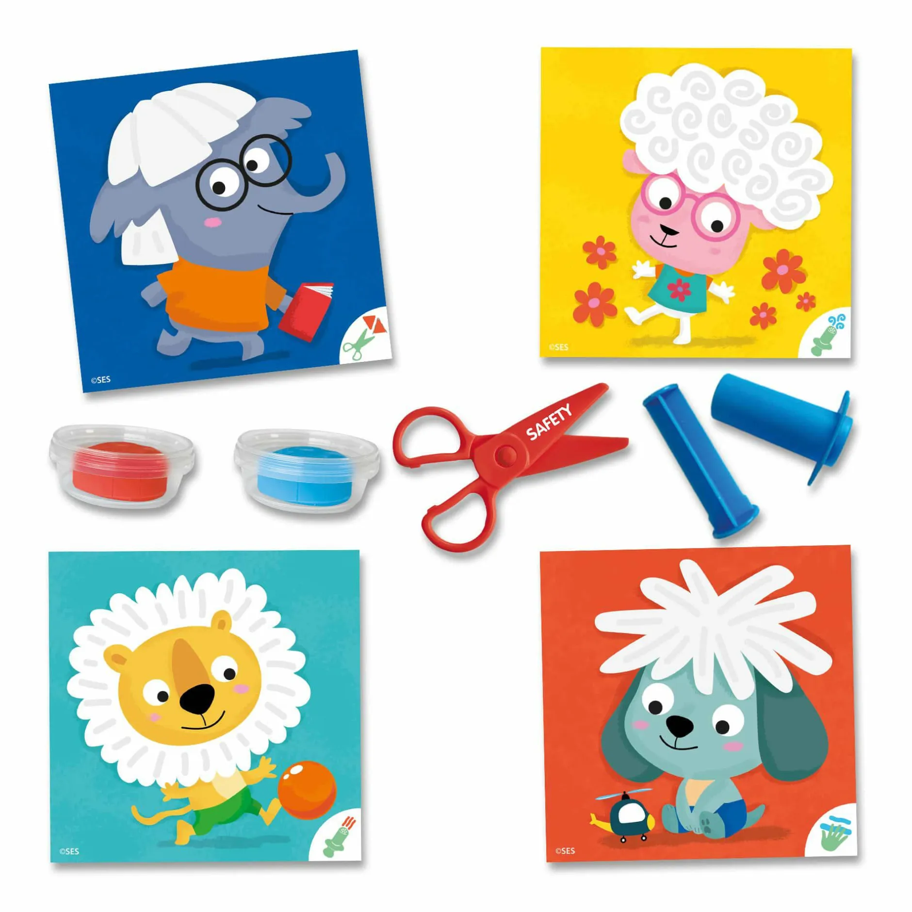 SES CREATIVE My first - Knetfrisuren*Kinder Malen & Kneten