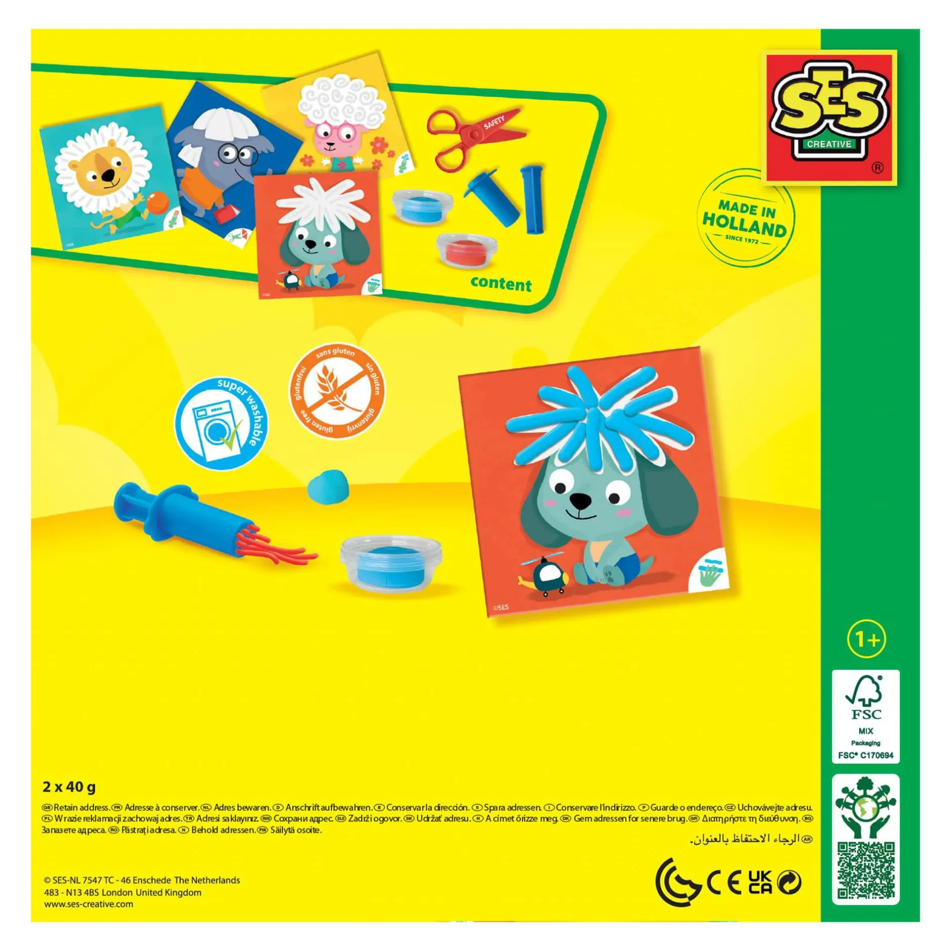 SES CREATIVE My first - Knetfrisuren*Kinder Malen & Kneten