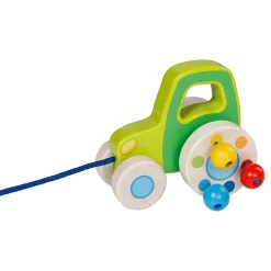 goki Nachziehfahrzeug Traktor*Kinder Holzspielzeug