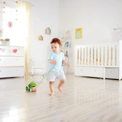 Hape Nachziehfrosch Fridolin*Kinder Holzspielzeug